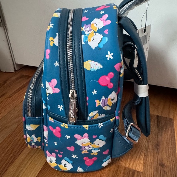 Loungefly Disney Parks Exclusive Donald & Daisy Mini Backpack - Picture 3 of 7